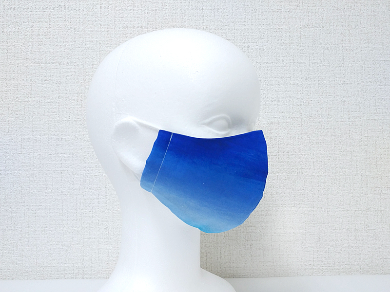 【MADE IN JAPAN】 藍染style　ブルーグラデーション　マスク