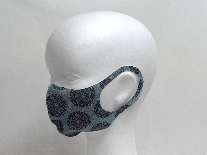 サバンナの泉　グレー　薄型マスク