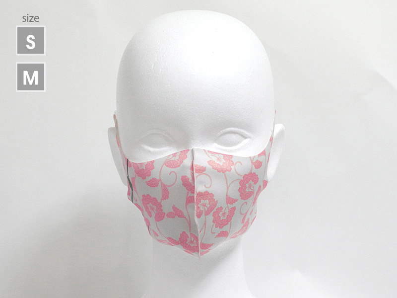 水引飾り　ピンク　薄型マスク