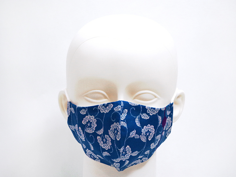 水引飾り　ブルー　マスク