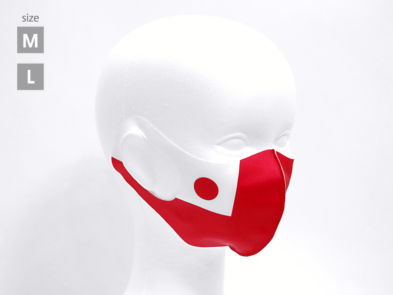 ナショナルフラッグ　日本　薄型マスク