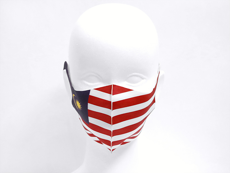 ナショナルフラッグ　マレーシア　薄型マスク