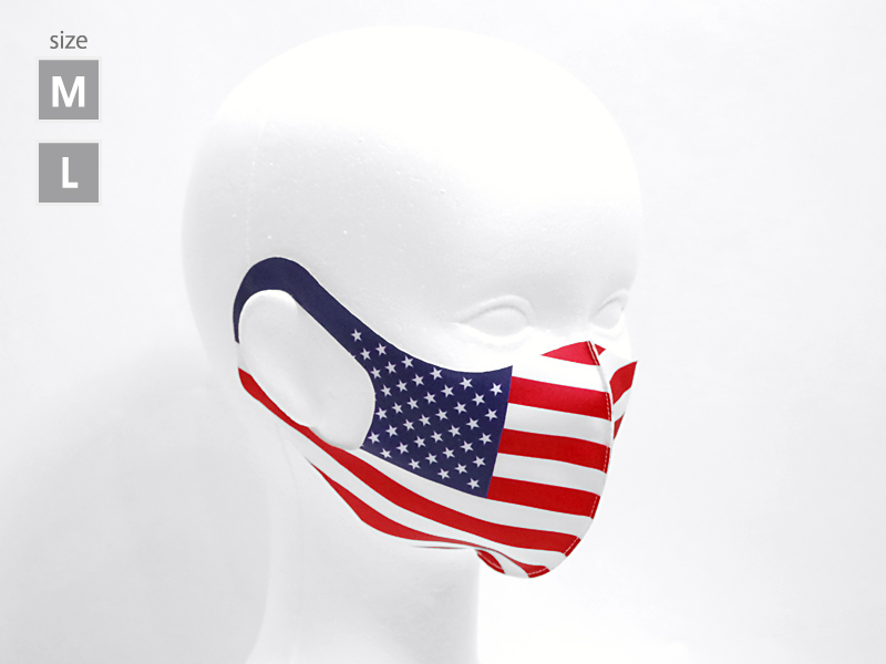 ナショナルフラッグ　アメリカ　薄型マスク