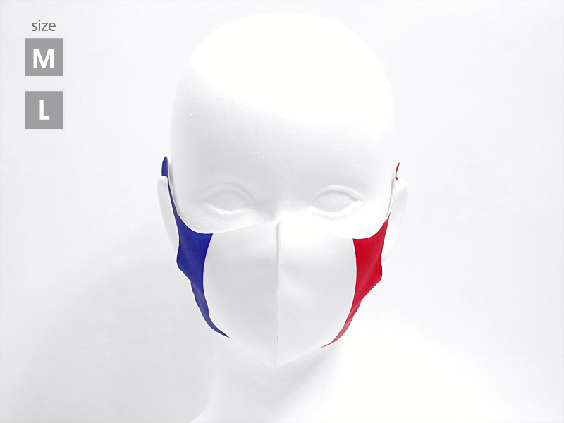 ナショナルフラッグ　フランス　薄型マスク