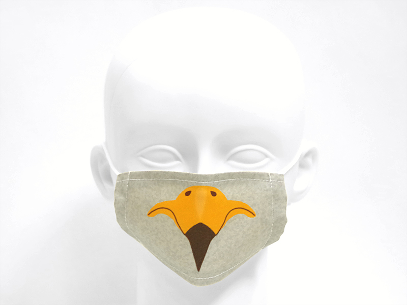 アニマルフラットマスク　鷲　マスク