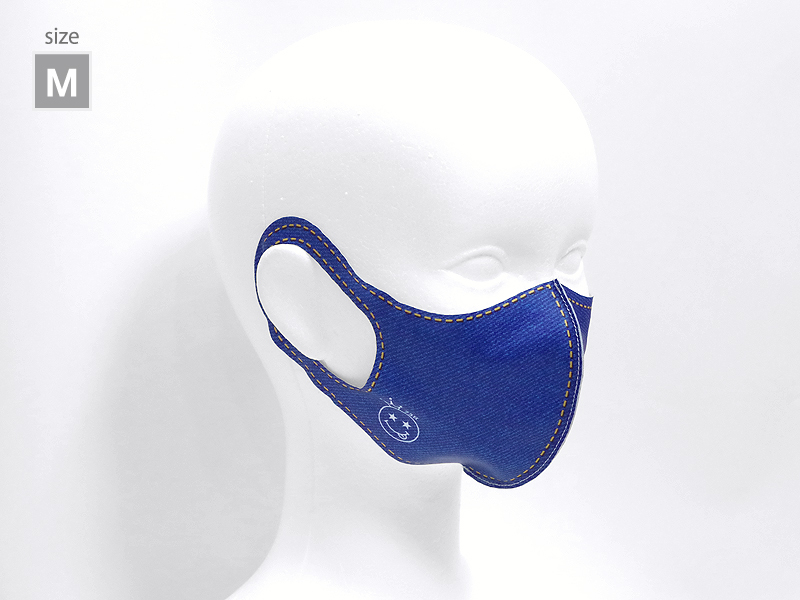 カジュアルデニム風　薄型マスク