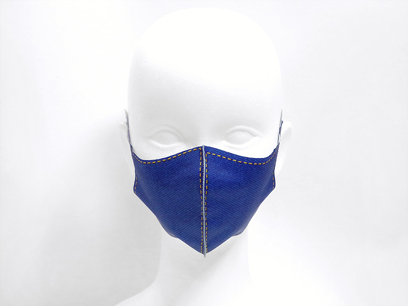 カジュアルデニム風　薄型マスク