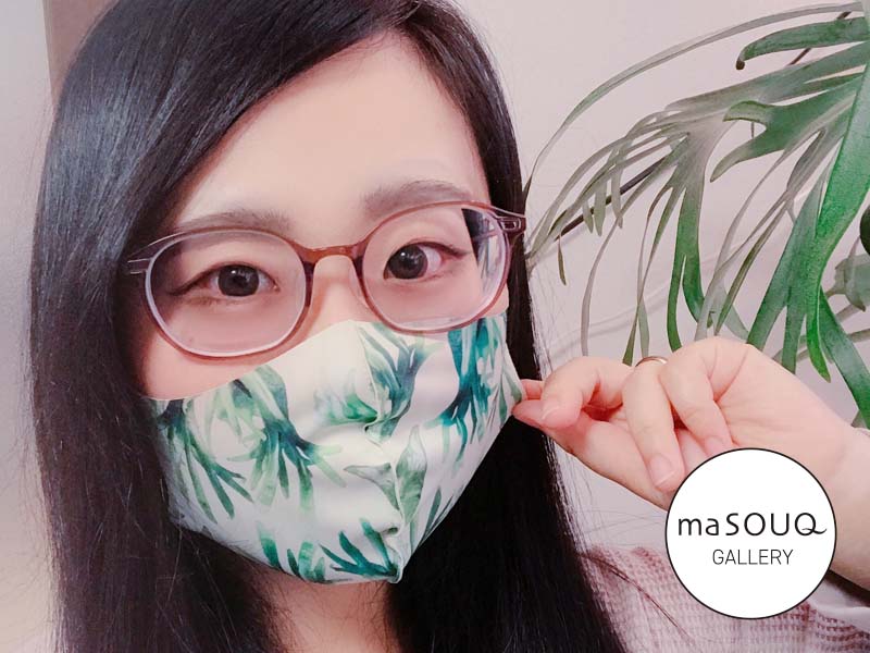シダ植物の森　薄型マスク
