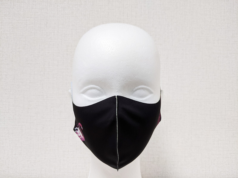 スズランを纏ったフラミンゴ　薄型マスク