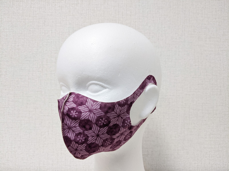 氷結　スモーキーピンク　薄型マスク
