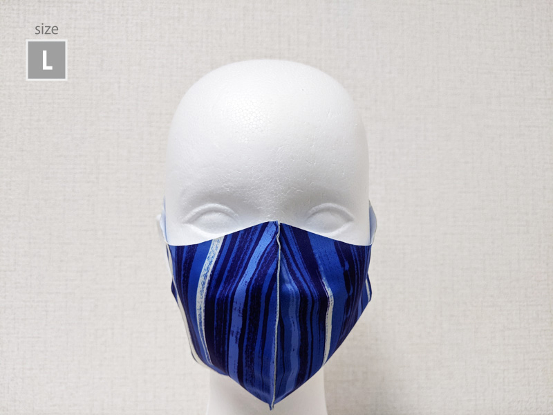 竹林　ブルー　薄型マスク